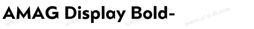 AMAG Display Bold字体转换